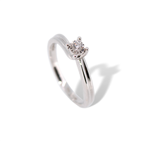 Anillo Donna Oro Mujer in Oro blanco Diamante 0.07 Ct KERD1400 - KERD1400